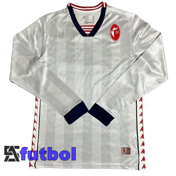 Camisetas De Futbol SSC Bari Edición Especial Manga Larga Gris 2024/2025