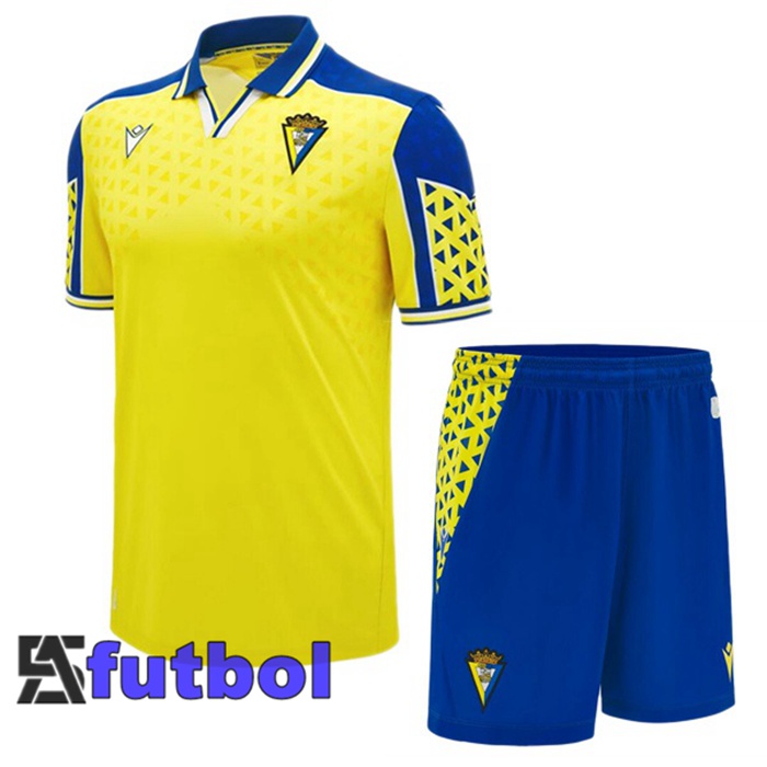 Camisetas De Futbol Cadiz CF Ninos Primera Amarillo 2024/2025