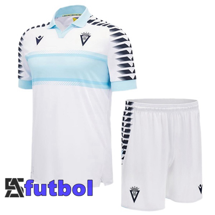 Camisetas De Futbol Cadiz CF Ninos Segunda Blanco 2024/2025