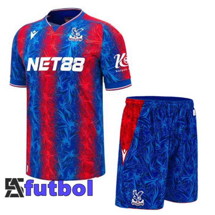 Camisetas De Futbol Crystal Palace Ninos Primera Rojo Azul 2024/2025