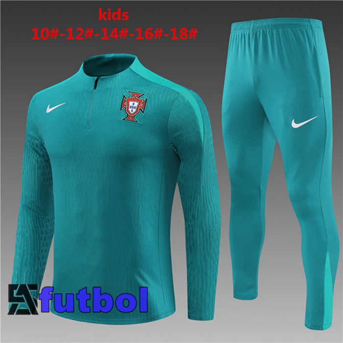 Chandal Equipos De Futbol Portugal Ninos Verde 2024/2025