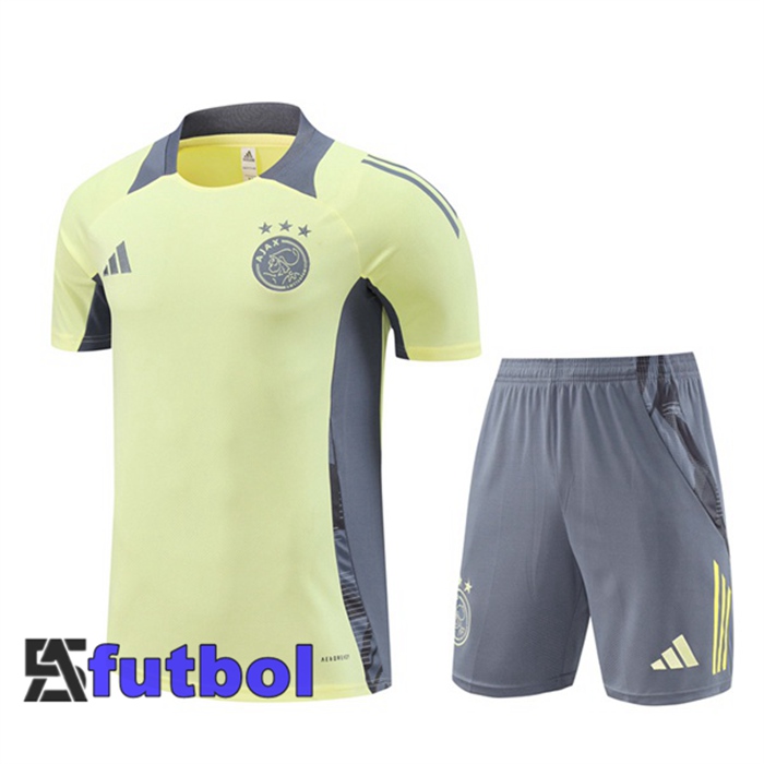Camiseta Entrenamiento AFC Ajax + Cortos Amarillo 2024/2025