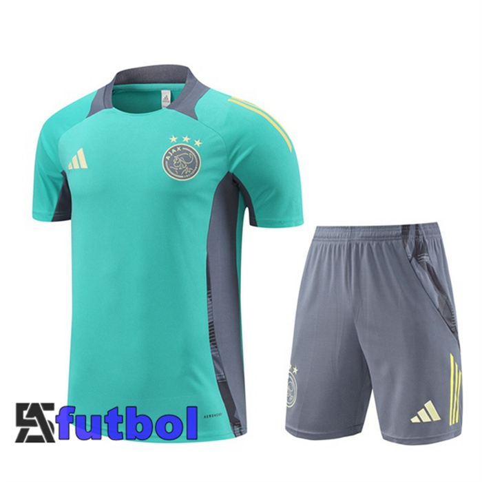 Camiseta Entrenamiento AFC Ajax + Cortos Verde 2024/2025