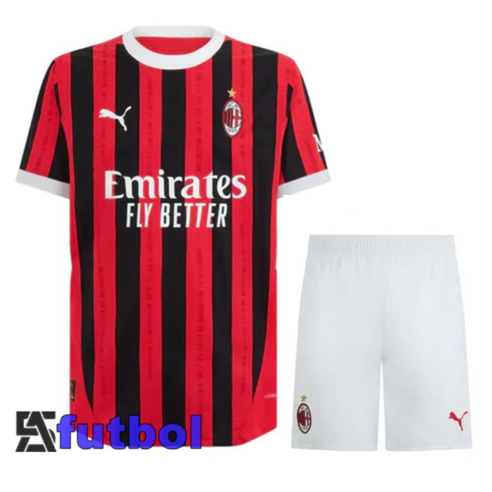 Camisetas De Futbol AC Milan Primera + Cortos 2024/2025