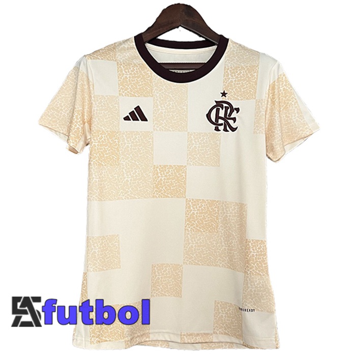 Camisetas De Futbol Flamengo Mujer Edición Especial Beige 2024/2025