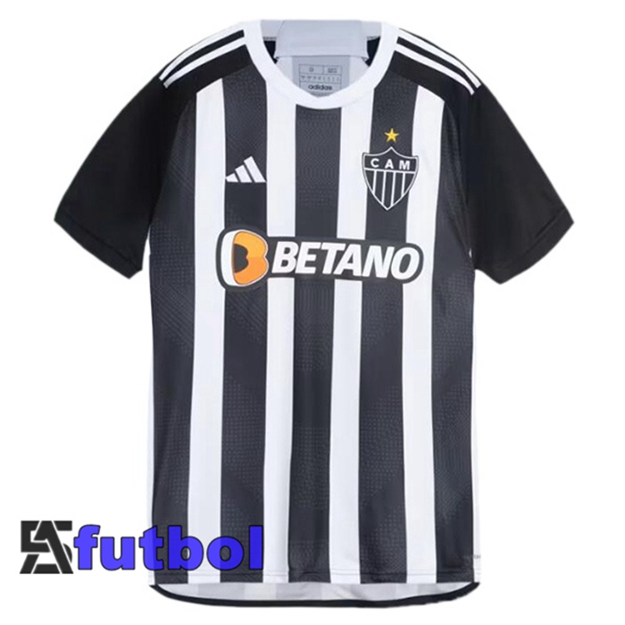 Camisetas De Futbol Atletico Mineiro Primera Negro Blanco 2024/2025