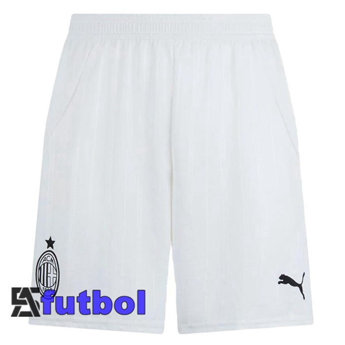 Cortos de Futbol AC Milan Segunda Blanco 2024/2025