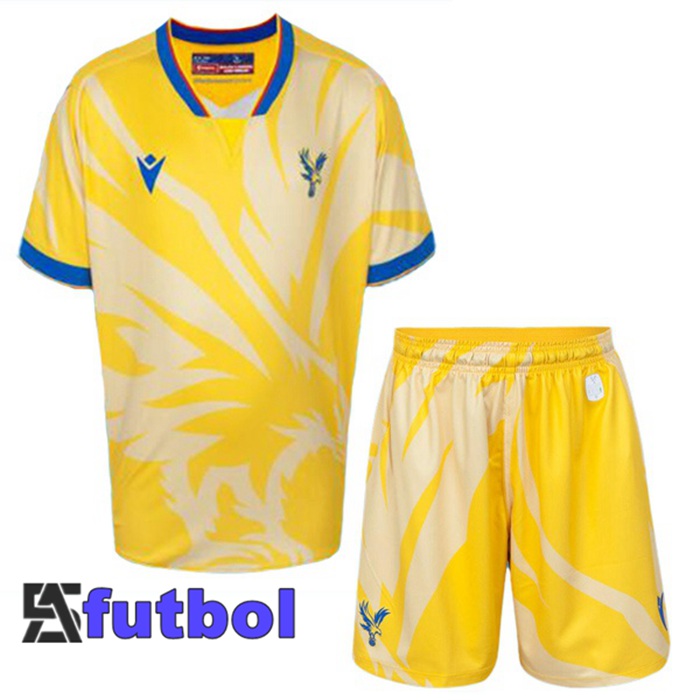 Camisetas De Futbol Crystal Palace Ninos Segunda Amarillo 2024/2025