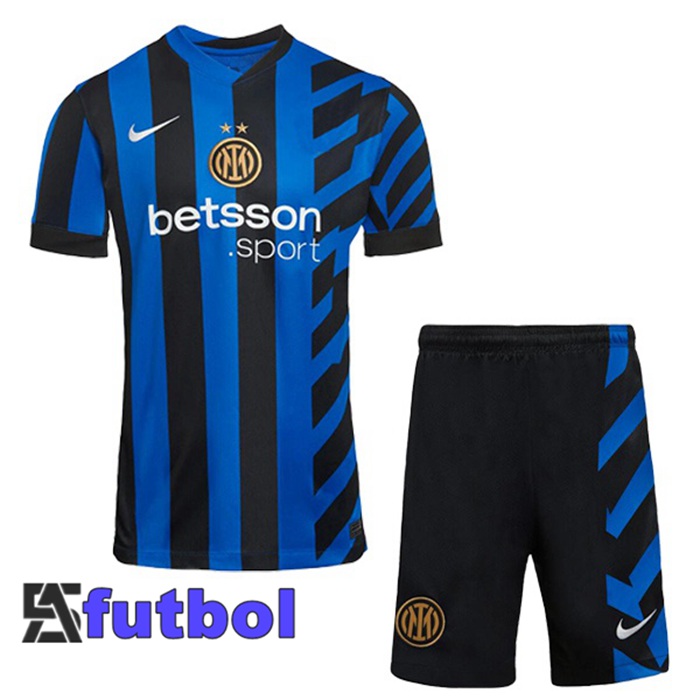 Camisetas De Futbol Inter Milan Ninos Primera Azul 2024/2025