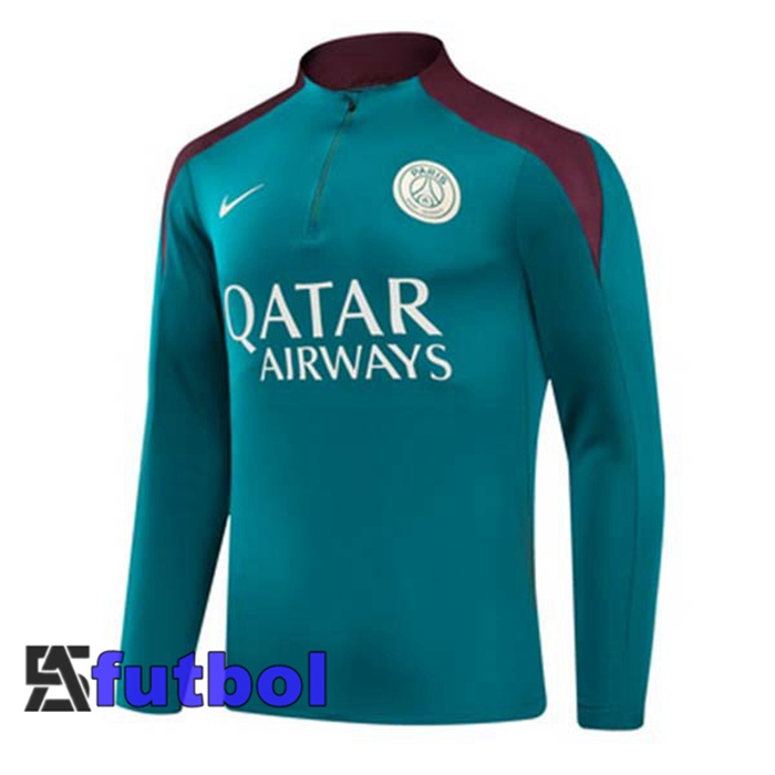 Sudadera De Entrenamiento Paris PSG Verde 2024/2025