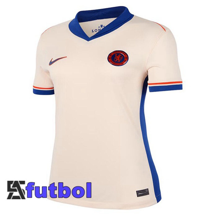 Camisetas De Futbol FC Chelsea Mujer Segunda Amarillo 2024/2025