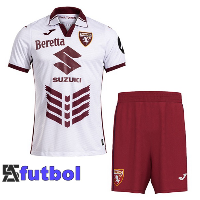 Camisetas De Futbol Torino FC Ninos Segunda Blanco 2024/2025