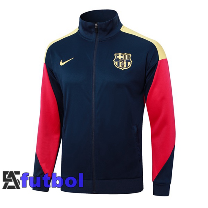 Chaquetas Futbol FC Barcelona Azul Real 2024/2025