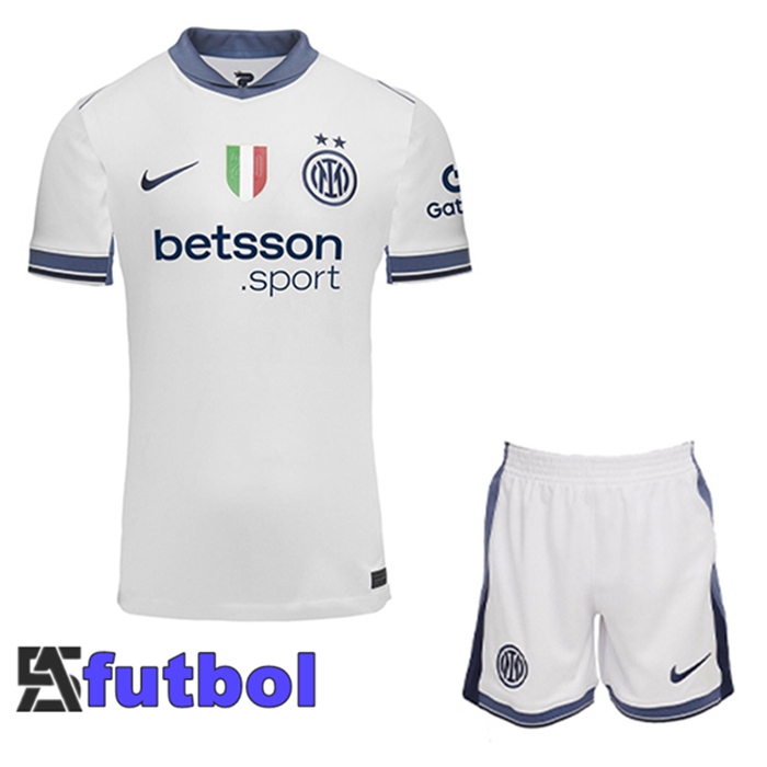 Camisetas De Futbol Inter Milan Ninos Segunda 2024/2025
