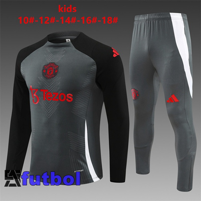 Chandal Equipos De Futbol Manchester United Ninos Gris 2024/2025