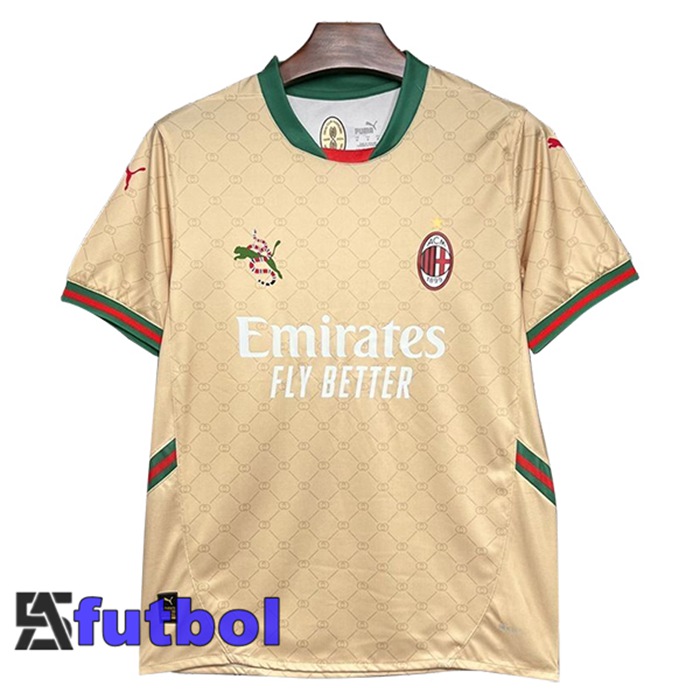 Camisetas De Futbol AC Milan Edición Especial Amarillo 2024/2025