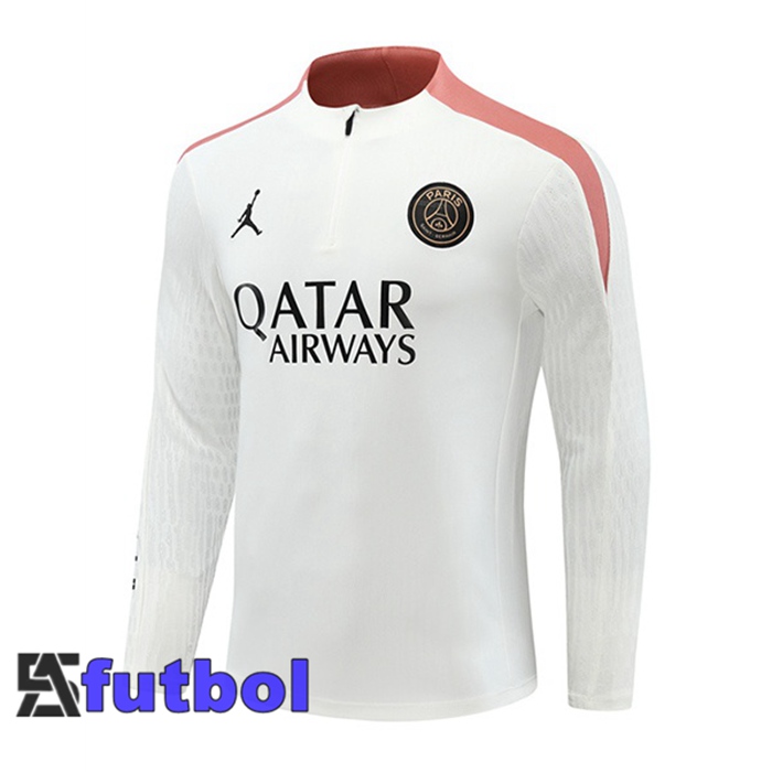 Sudadera De Entrenamiento Paris PSG Blanco 2024/2025