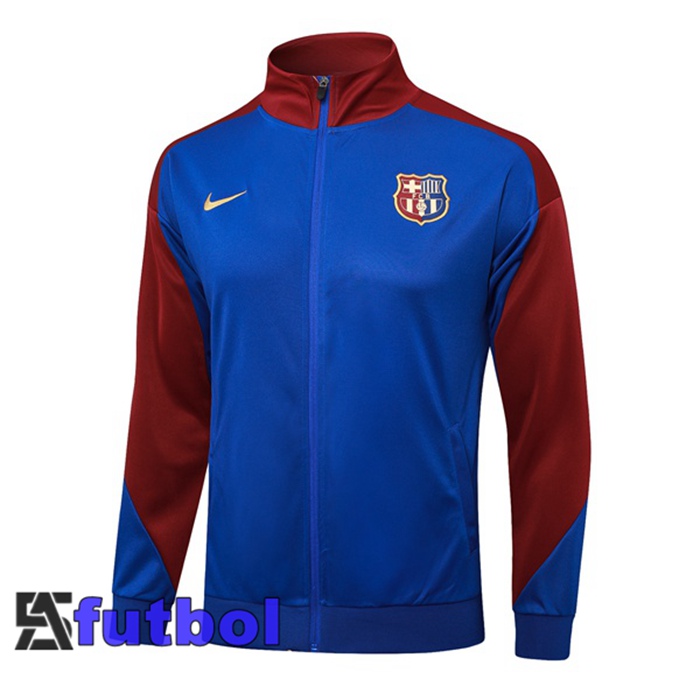 Chaquetas Futbol FC Barcelona Azul 2024/2025