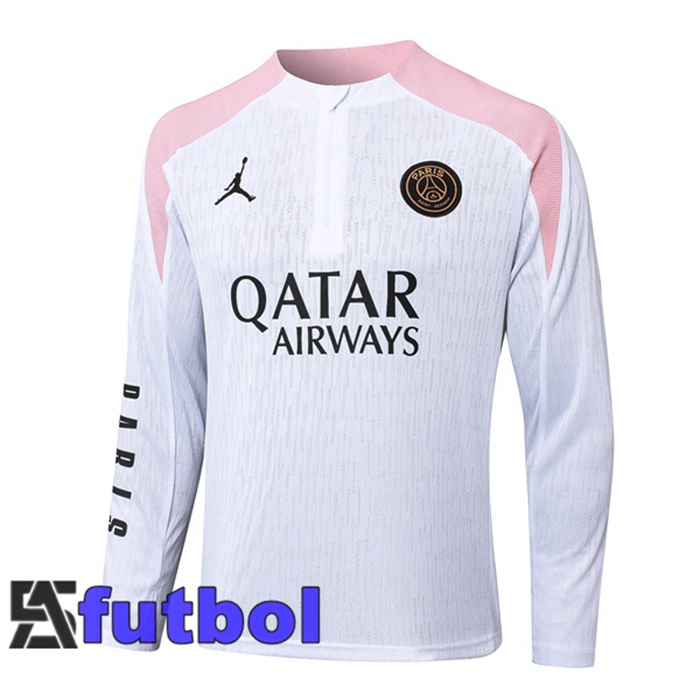 Sudadera De Entrenamiento JORDAN Paris PSG Blanco 2024/2025