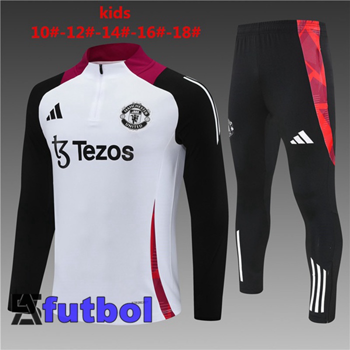 Chandal Futbol Manchester United Ninos Blanco 2025/2026