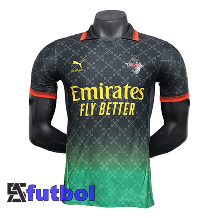 Camisetas De Futbol AC Milan Edición Especial Negro/Verde 2024/2025