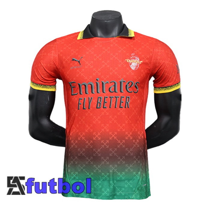 Camisetas De Futbol AC Milan Edición Especial Rojo/Verde 2024/2025