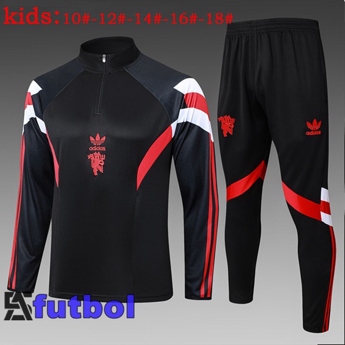 Chandal Equipos De Futbol Manchester United Ninos Negro 2025/2026