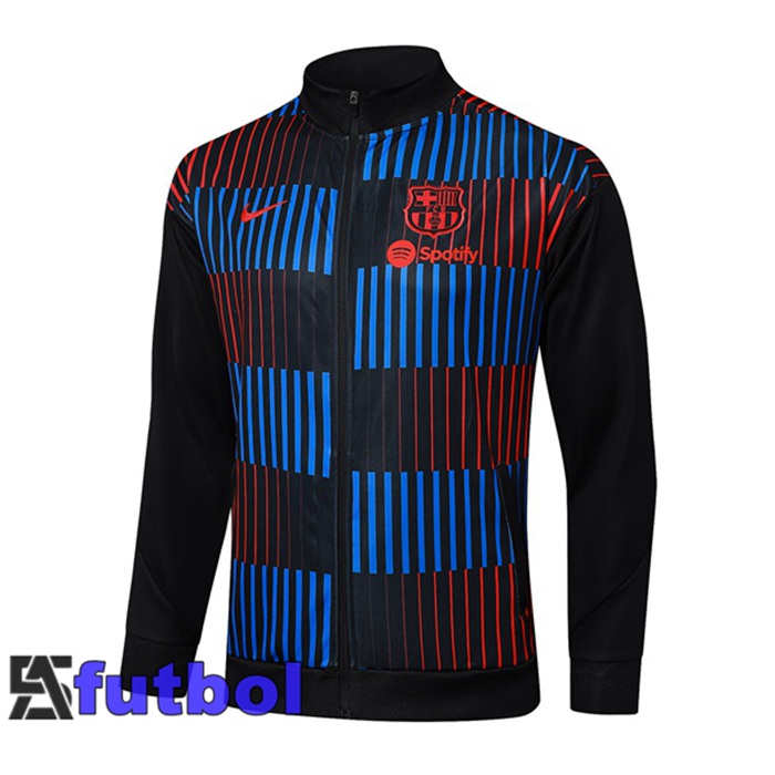 Chaquetas Futbol FC Barcelona Azul Negro Rojo 2025/2026