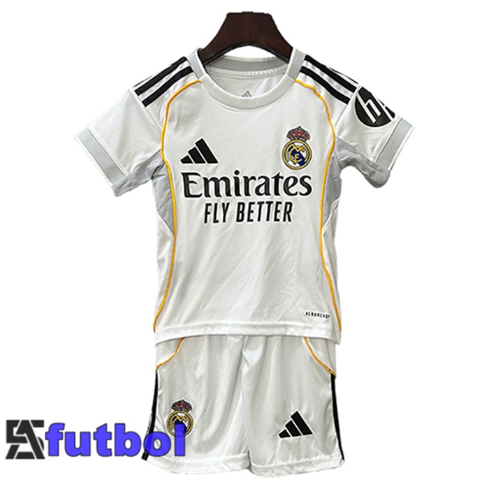 Camisetas De Futbol Real Madrid Ninos Primera 2025/2026