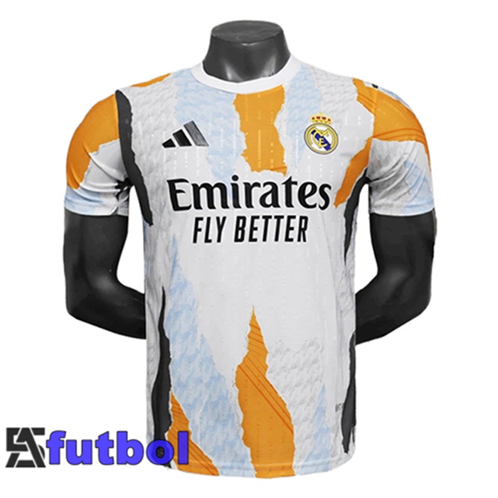 Camisetas De Futbol Real Madrid Edición Especial Blanco/Naranja 2025/2026