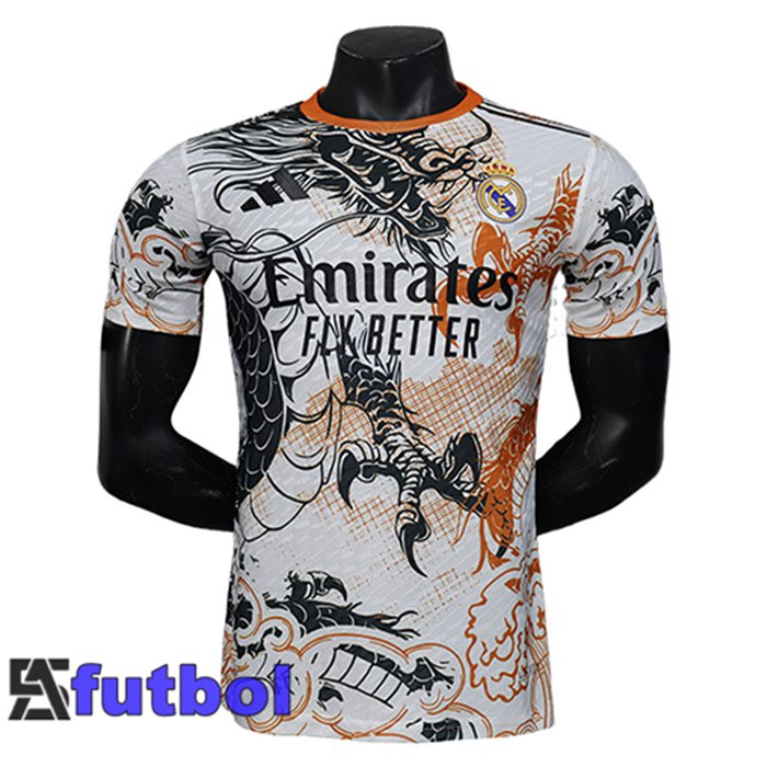Camisetas De Futbol Real Madrid Edición Especial Blanco/Naranja 2025/2026