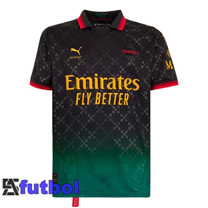 Camisetas De Futbol AC Milan Cuarta Negro 2024/2025
