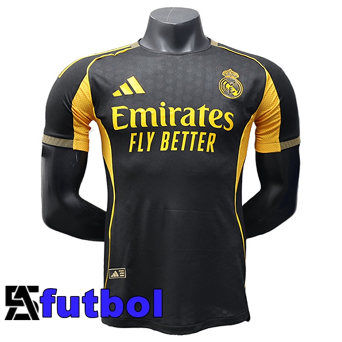 Camisetas De Futbol Real Madrid Edición Especial Negro/Amarillo 2025/2026