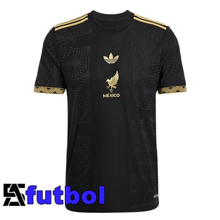 Camiseta Nacional México Negro Amarillo 2025/2026