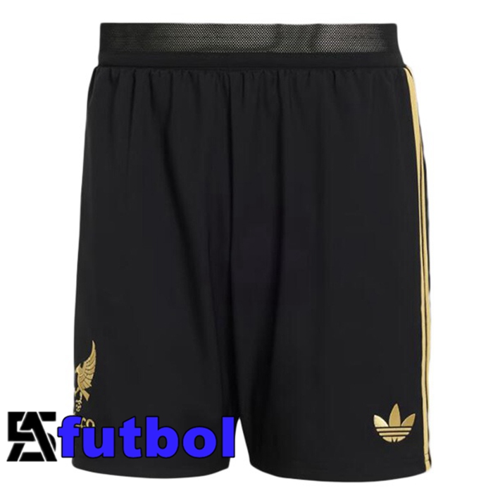 Cortos de Futbol México Negro Amarillo 2025/2026