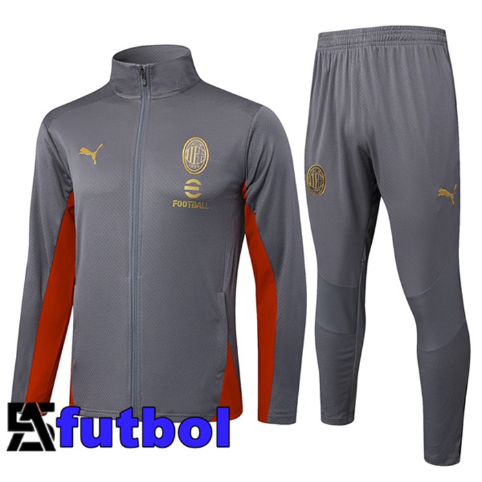 Chandal Equipos De Futbol - Chaqueta AC Milan Gris 2025/2026