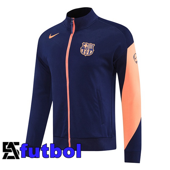 Chaquetas Futbol FC Barcelona Azul Real 2025/2026