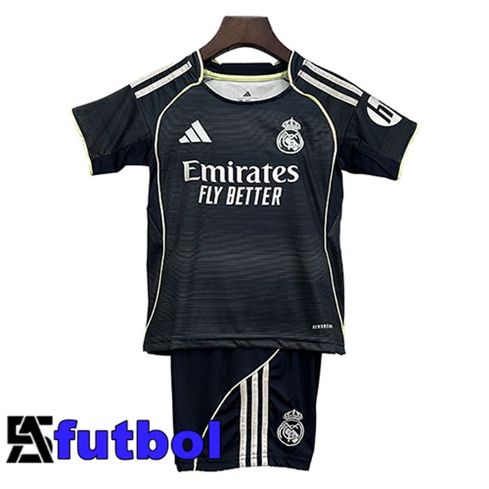 Camisetas De Futbol Real Madrid Ninos Segunda 2025/2026