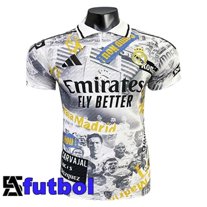 Camisetas De Futbol Real Madrid Edición Especial Blanco/Amarillo 2025/2026