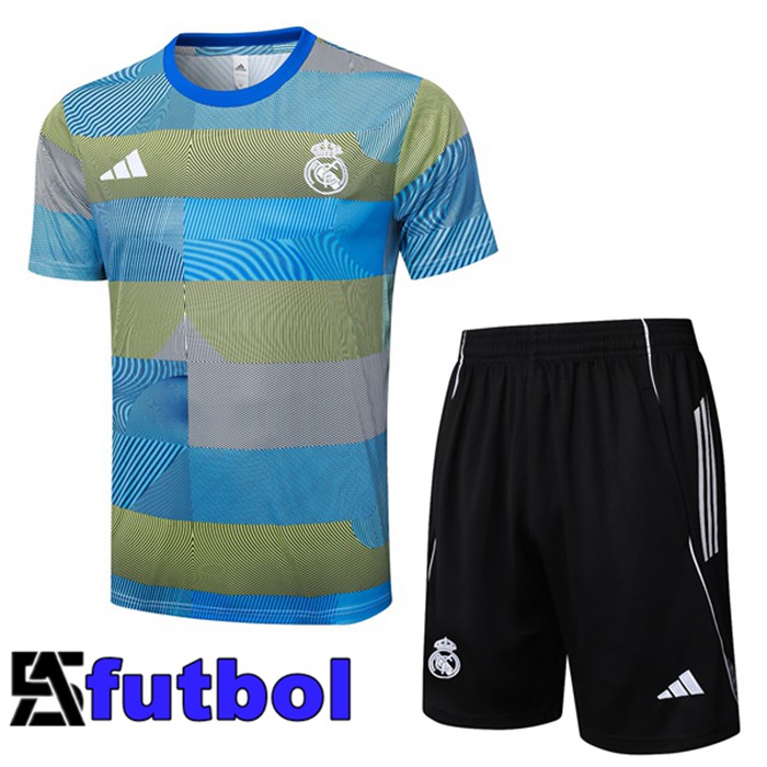 Camiseta Entrenamiento Real Madrid + Cortos Azul 2025/2026
