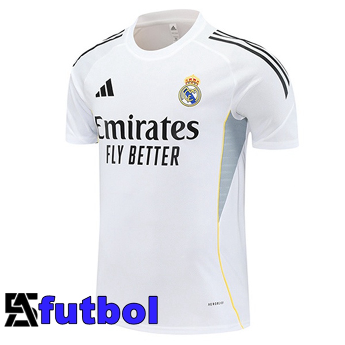 Camiseta Entrenamiento Real Madrid Blanco 2025/2026