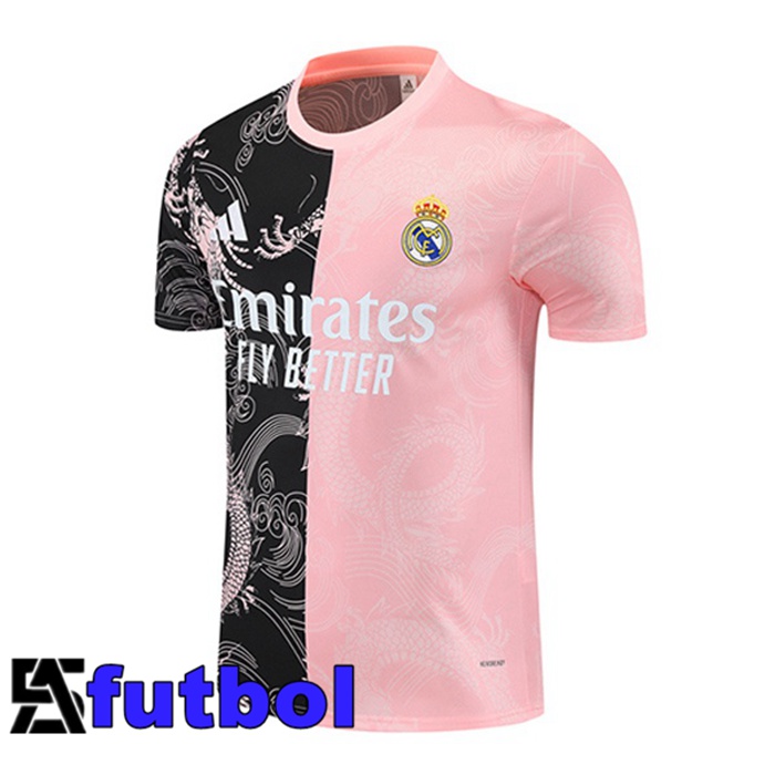 Camiseta Entrenamiento Real Madrid Negro Rosado 2025/2026