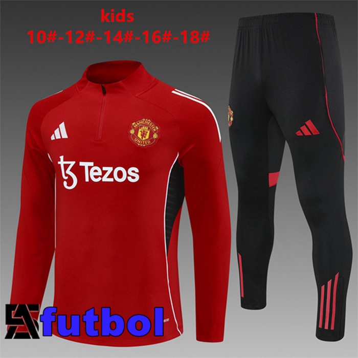 Chandal Equipos De Futbol Manchester United Ninos Rojo 2025/2026