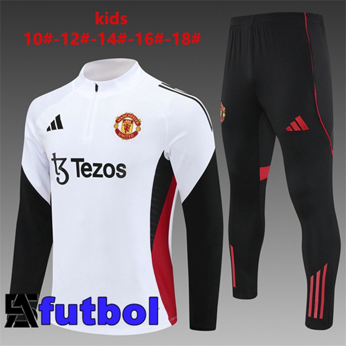 Chandal Equipos De Futbol Manchester United Ninos Blanco 2025/2026