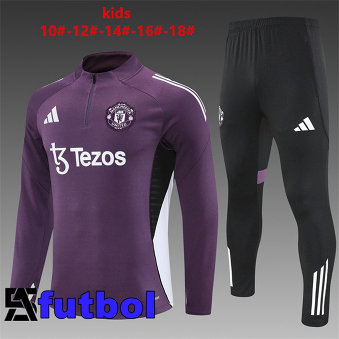 Chandal Equipos De Futbol Manchester United Ninos Púrpura 2025/2026