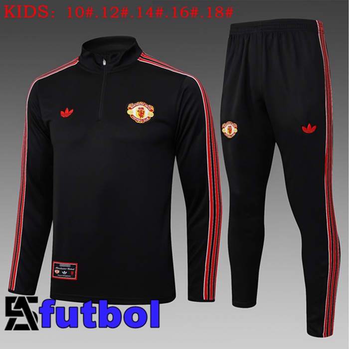 Chandal Equipos De Futbol Manchester United Ninos Negro 2025/2026