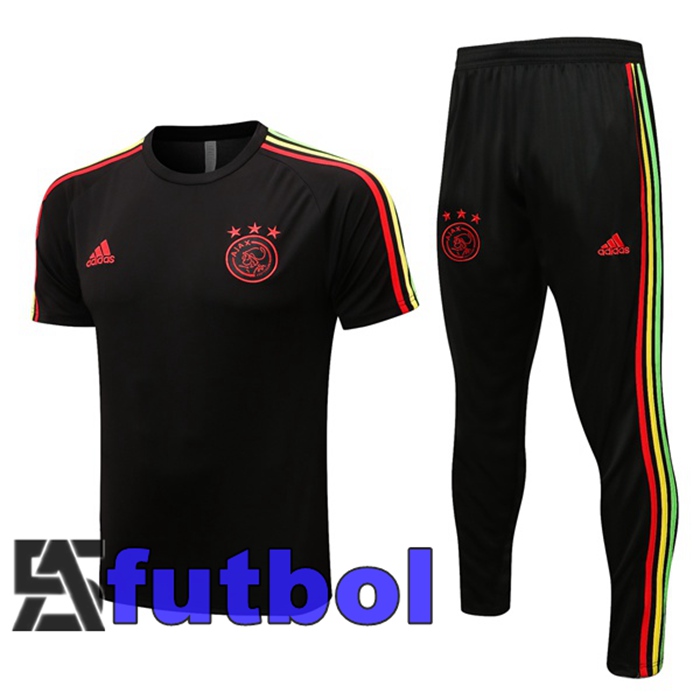 Camiseta Entrenamiento AFC Ajax + Pantalones Negro 2022/2023
