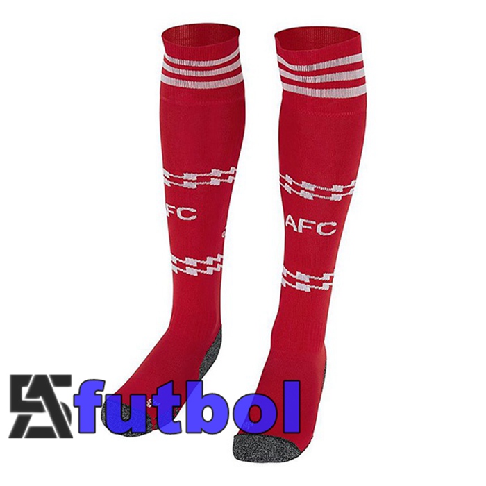 Calcetines De Futbol Arsenal Primera Rojo Blanco 2022/2023