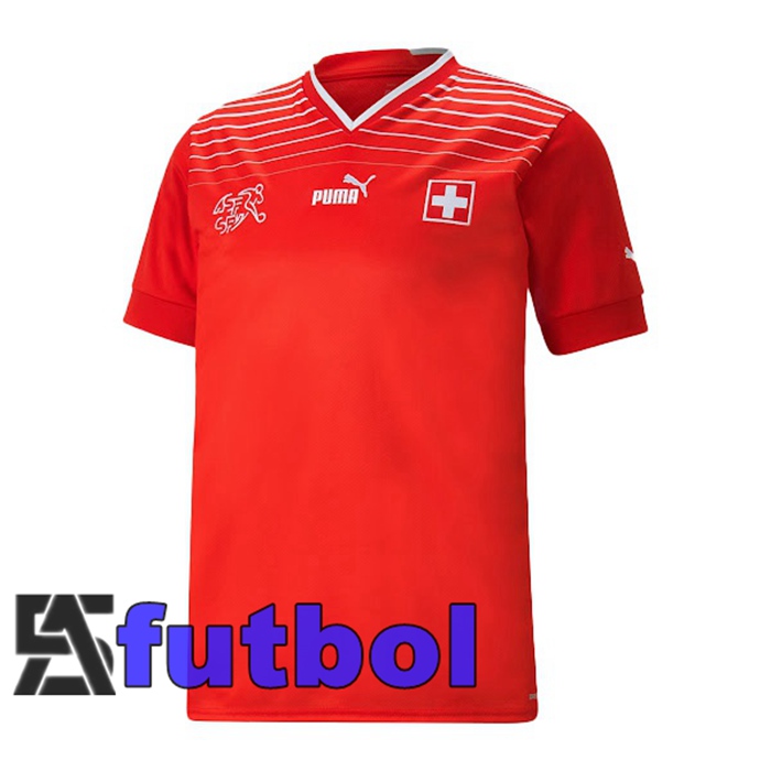 Camiseta Suizo Primera Rojo Copa Del Mundo 2022