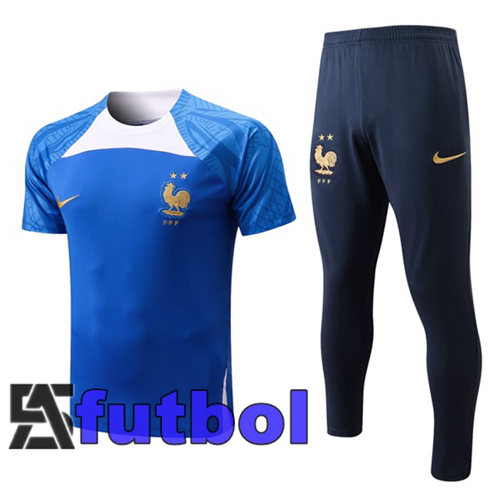 Camiseta Entrenamiento Francia + Pantalones Azul 2022/2023